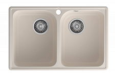 GranFest QUARZ (ECO-15) Мойка 2 чаши 740*480 (белый) 250_100_Array